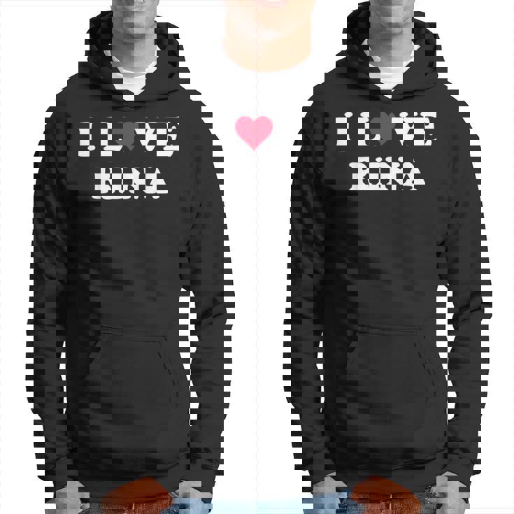 I Love Rina マッチング ガールフレンド&ボーイフレンド リナの名前 パーカー