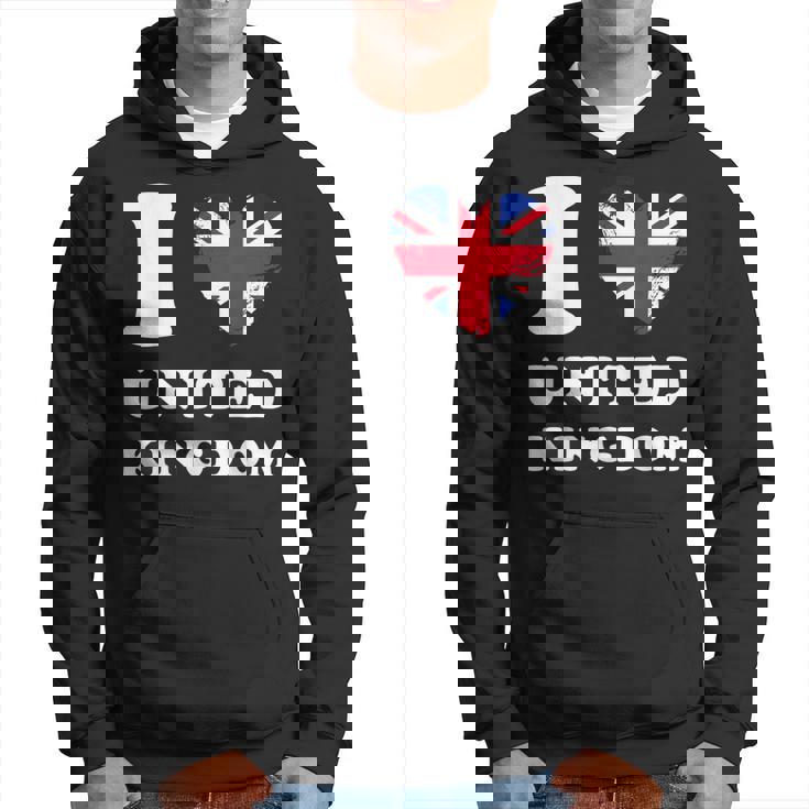 I Love United Kingdom ハートフラッグ イギリス Uk グレートブリテン パーカー