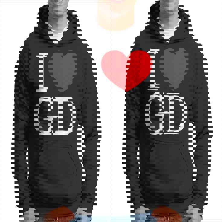 I Love ハート Gd パーカー