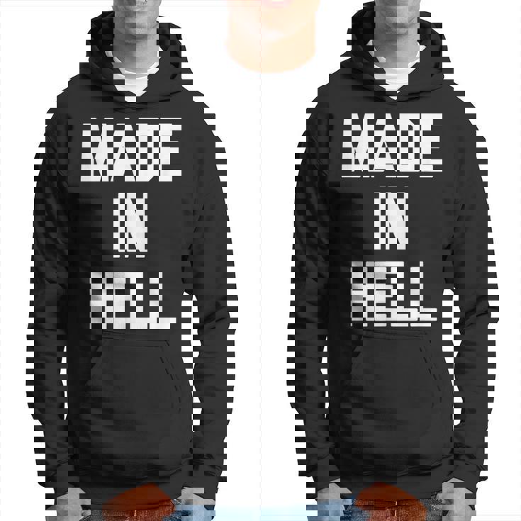 Made In Hell 面白いことわざ皮肉なノベルティ クール パーカー