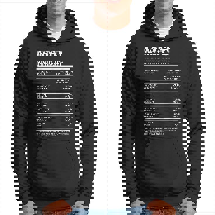 Manato 栄養成分表示 パーカー