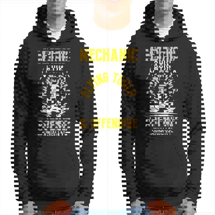 Mechanic Caution Flying Tools 自動車整備士 パーカー