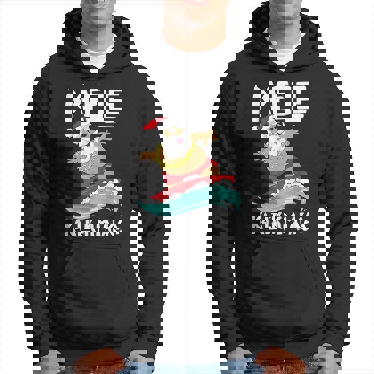 Mele Kalikimaka ハワイアン クリスマス ハワイ サーフィン サンタ パーカー