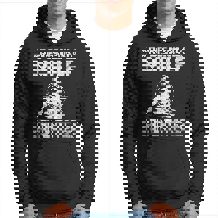 Milf Hunter シングルホットダディ アダルトジョーク パーカー