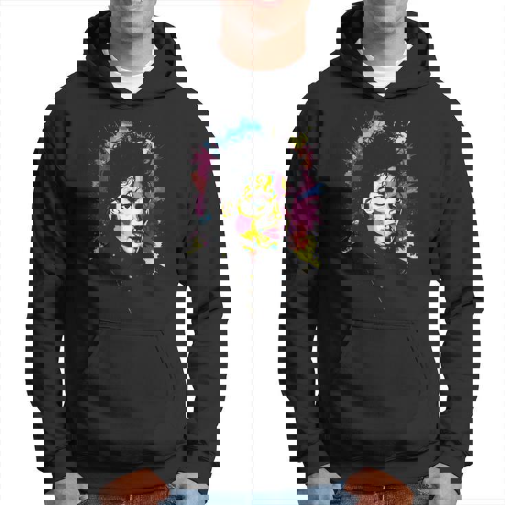 Mj Bad World 白黒スプラッター パーカー