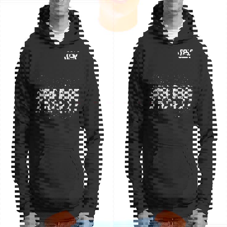 Nasa宇宙飛行士ダンシングワームロゴ パーカー