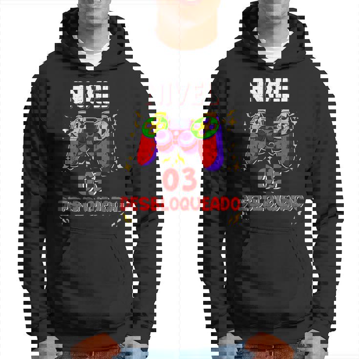 Nivel 3 Desbloqueado Gamer 3 Años Niño Nivel 3 Unlocked Sudadera