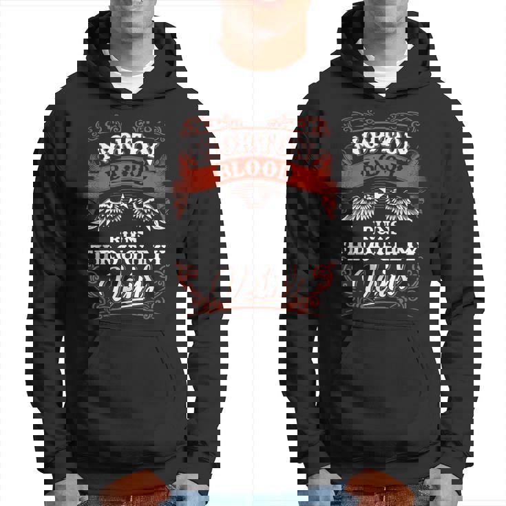 Norton Blood Run Through Myeins Family Christmas パーカー