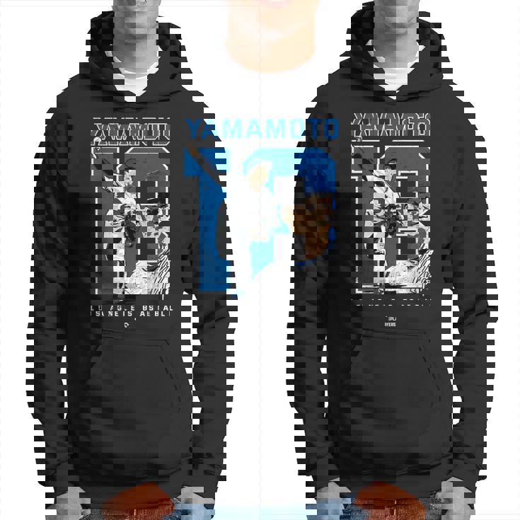 Number And Portrait Yoshinobu Yamamoto Los Angeles Mlbpa パーカー