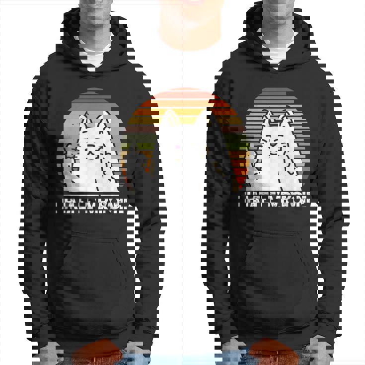 Odio A Todos Los Gatos Sudadera