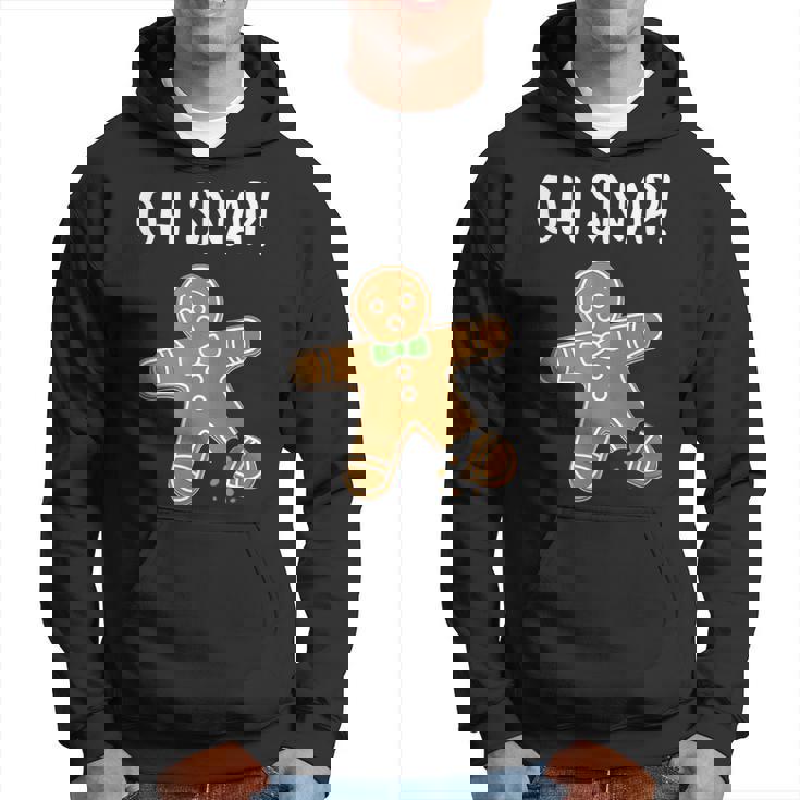 Ohnap ジンジャーブレッドマン クッキー 骨折脚 面白い パーカー