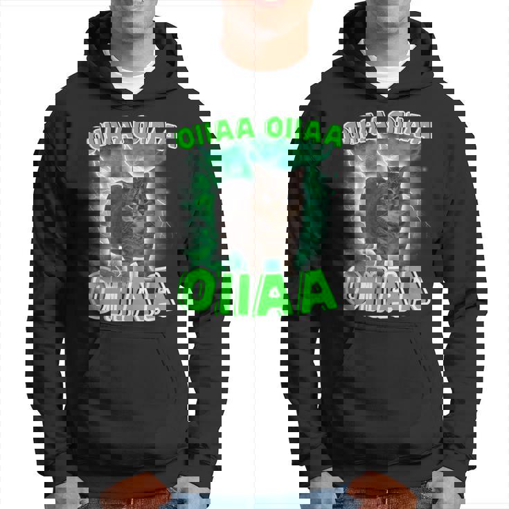 Oiiaa Oiiaa 猫 脳腐 ウイルス スピニング 猫 ミーム パーカー