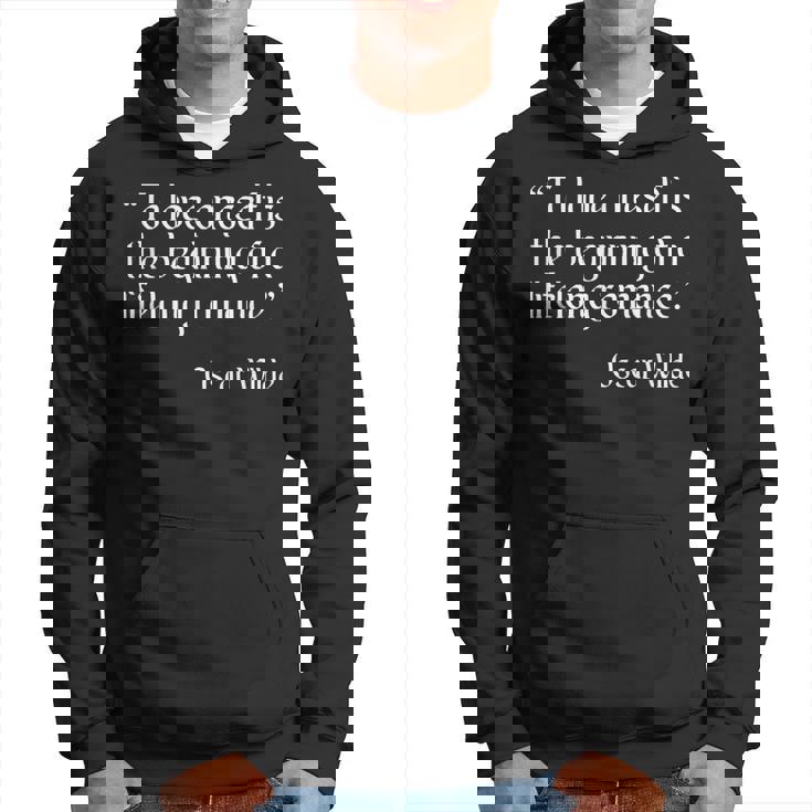 Oscar Wilde シャツ To Love Yourself 引用 パーカー