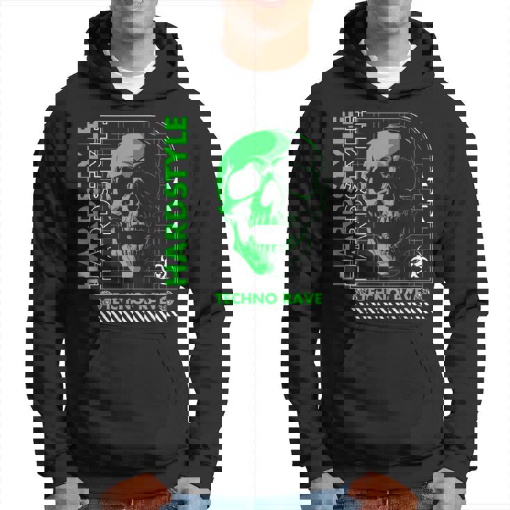 Outfit Rave Hardstyle Cráneoerde Retro Sudadera