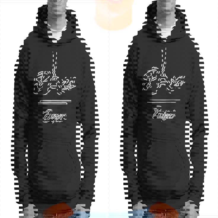 Paris パリ・フランス【エッフェル塔】Bonjour ボンジュール【世界の都市】旅行観光 お土産 かわいい おしゃれ パーカー