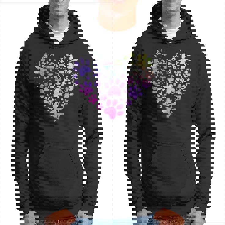 Paw Heart 足跡 犬のハート 犬のアクセサリー ギフト パーカー