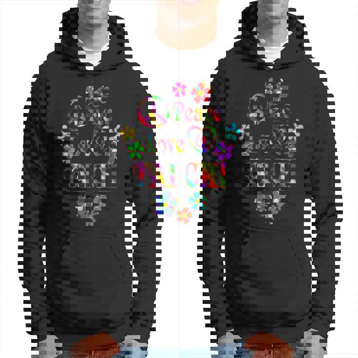 Peace Love 太極拳 ブライトカラー パーカー