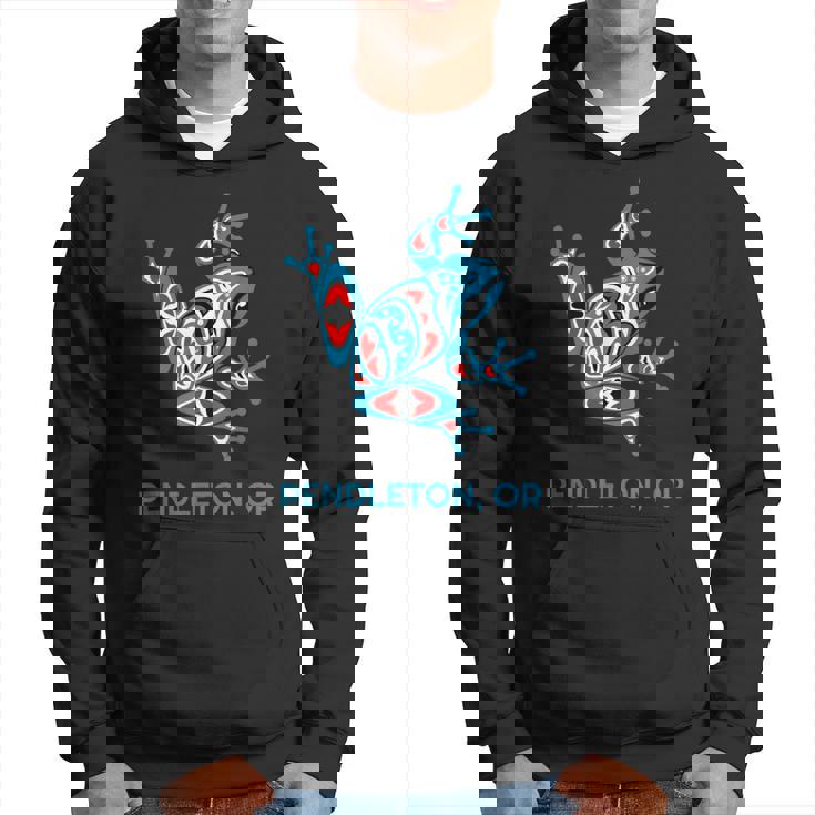 Pendleton オレゴンレッドブルフロッグ Pnw アート ネイティブアメリカン パーカー