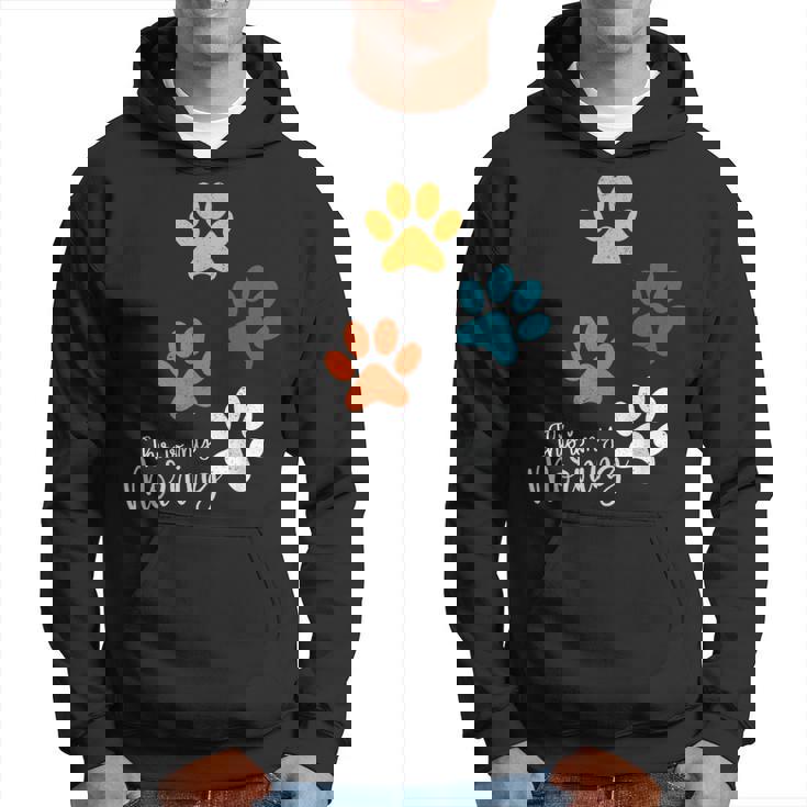 Pet Lover 肉球 犬 子犬 猫 プリント 肉球 ペット好き パーカー