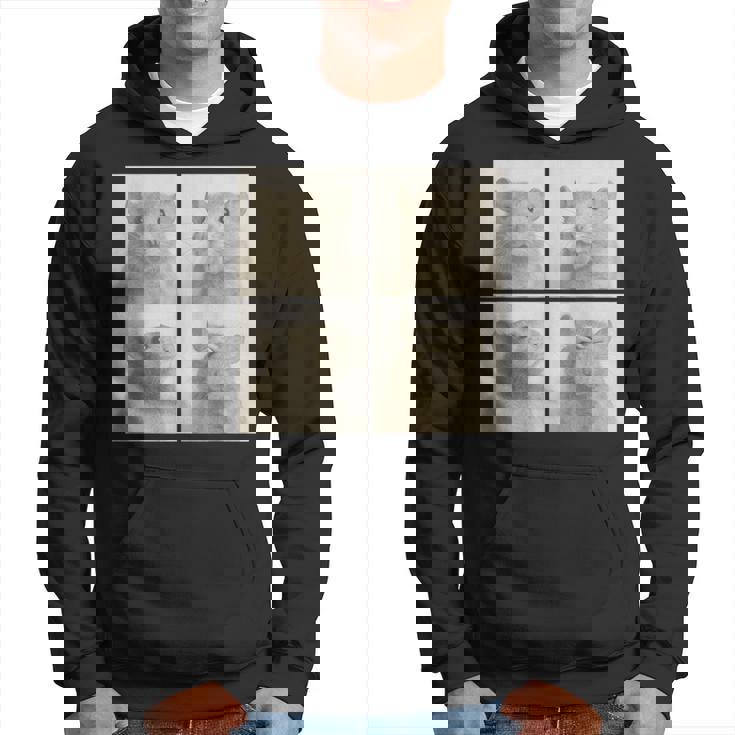 Photobooth おもしろ動物ネズミヴィンテージ自撮り写真撮影 パーカー