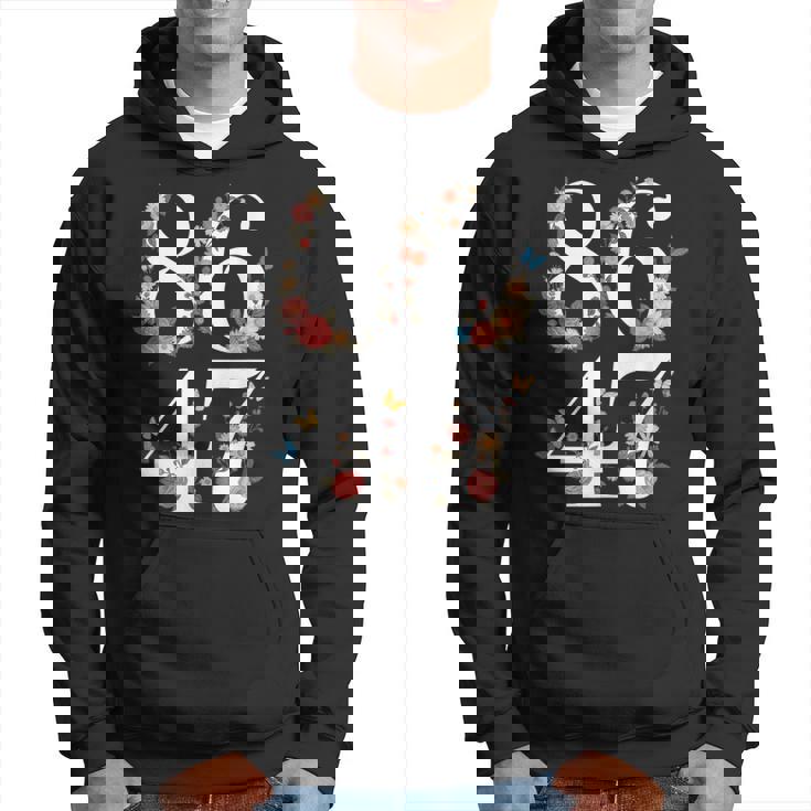 Political 8647 フローラル アンチトランプ パーカー