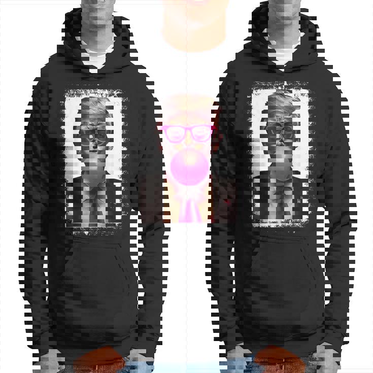 Pro Trump Bubble Gum Pink Glasses Donald Trump パーカー