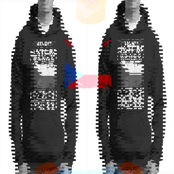 Raised By A Czech Father Father's Day Czech Republic Flag パーカー