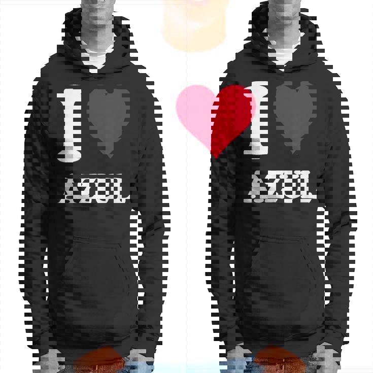 Red Heart I Love Azul パーカー