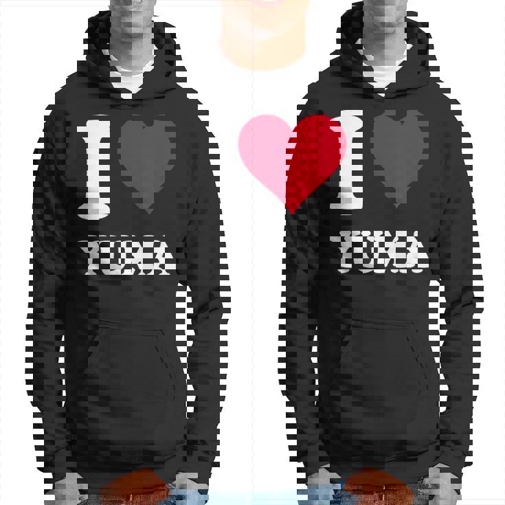 Red Heart I Love Yuma パーカー