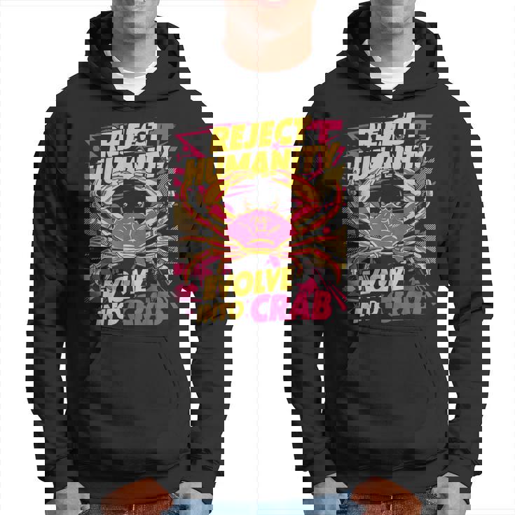 Reject Humanity Evolve To Crab ファニーカニ パーカー