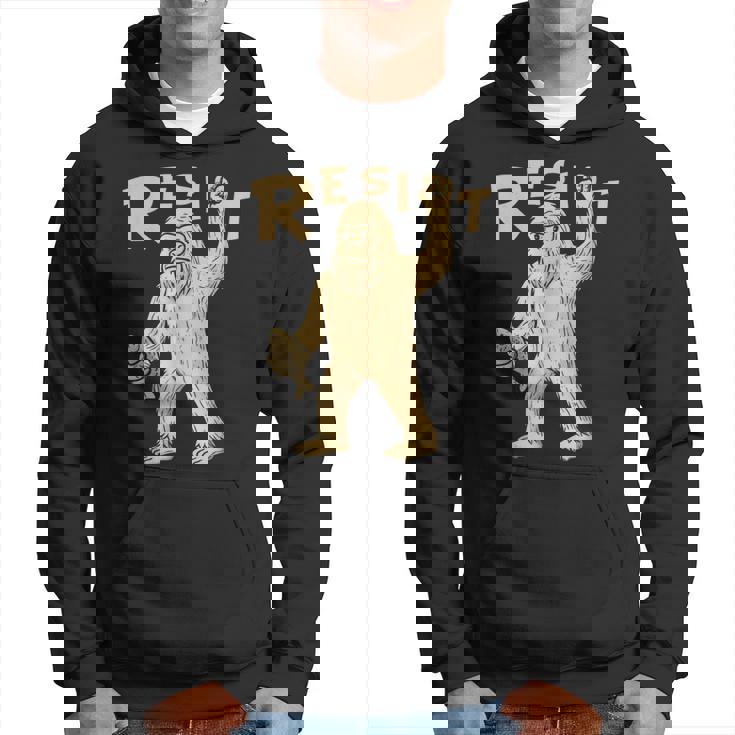 Resist サスカッチティー—面白いクリプティッド抗議 パーカー