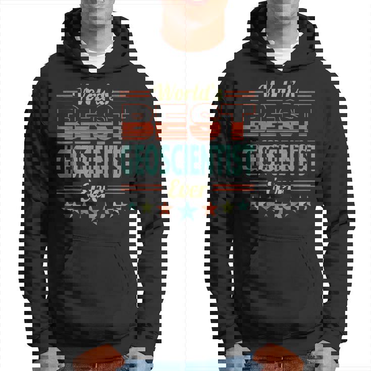 Retro Badge Worlds Best Geoscientist パーカー