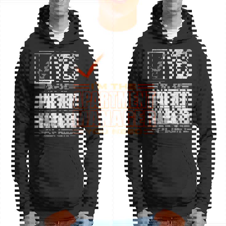 Retro Profession I'm The Apartment Manager パーカー