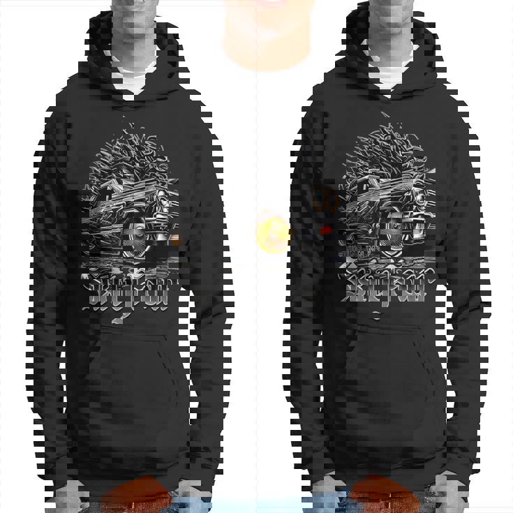 Riding In My 64 クラシック ローライダー シャツ チカーノ アート ローライダー パーカー