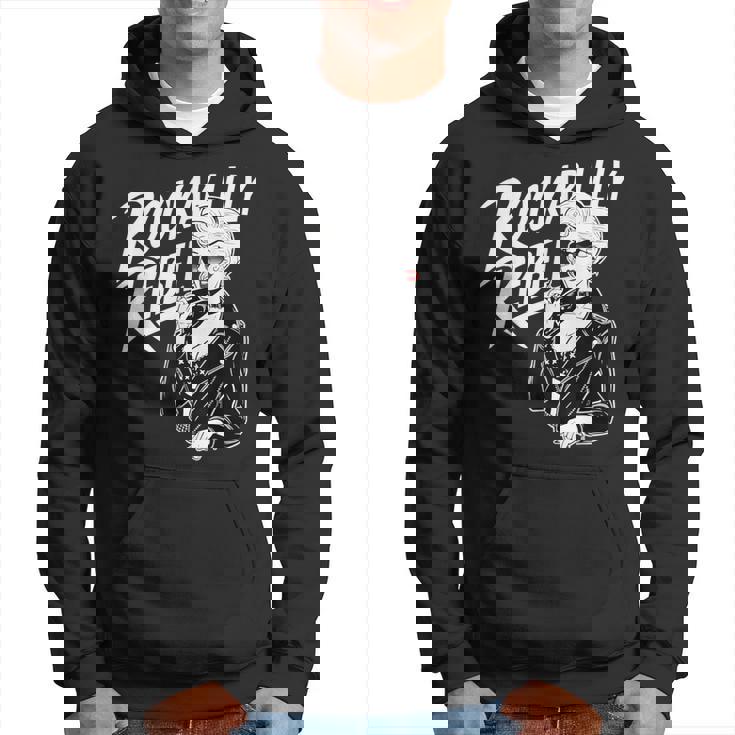 Rockabilly Rebel Blonde Pinup With Attitude Graphic パーカー