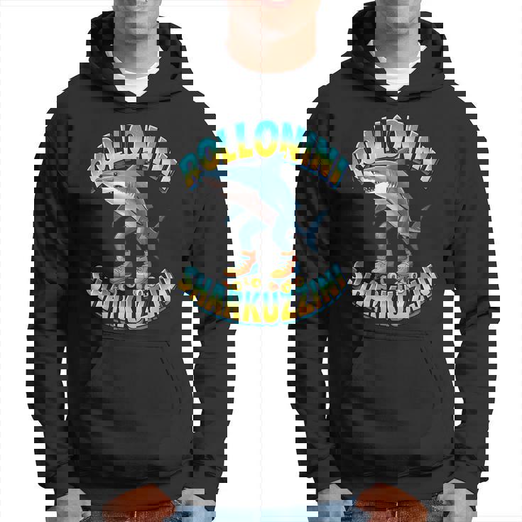 Rolloliniharkuzzini ミームローラーシャーク イタリアンブレインレッド パーカー