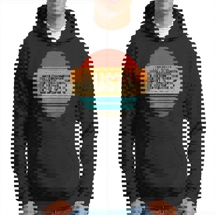 Rusty 名称 レトロ・ヴィンテージ・サンセット 限定版 パーカー