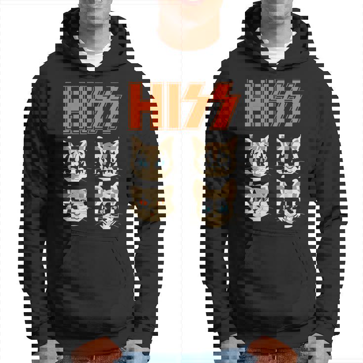 Hiss Cats ネコ Kittens ロックバンド Rock Rockin パーカー