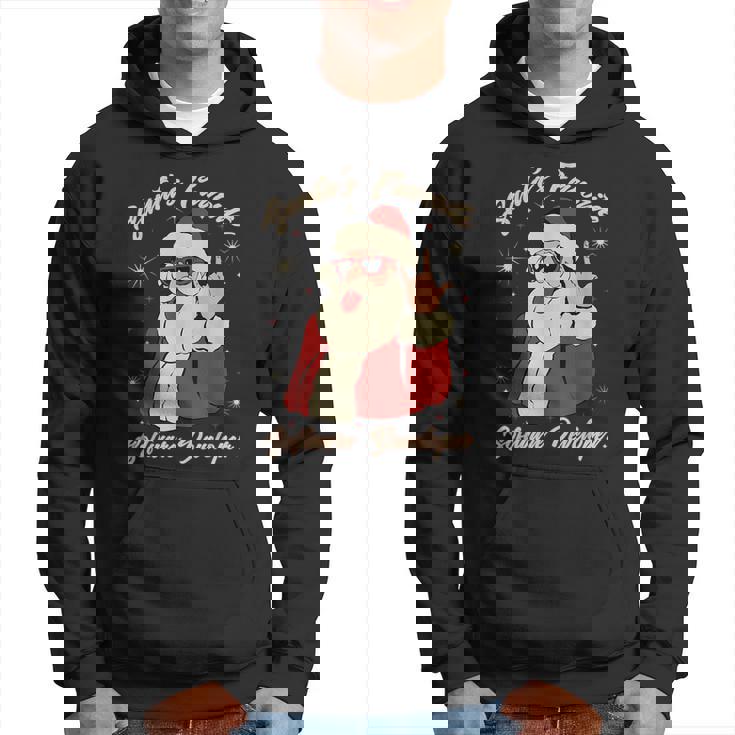 Santa's Favorite ソフトウェア開発者 面白いクリスマスサンタ パーカー