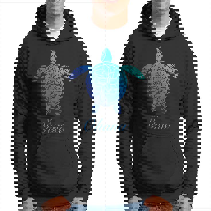 Save The Hawaii ウミガメ ハワイアン ブルー トライバル 亀 ホヌ パーカー