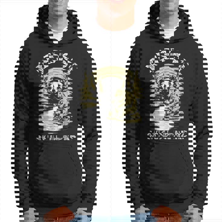 Save Our Parks ビンテージ スモーキー ザ レジスト ベア国立公園 パーカー