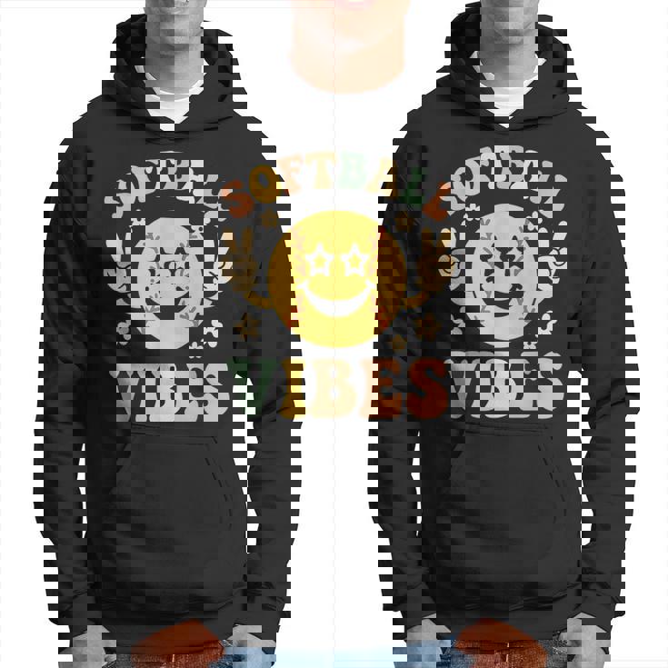 Softballibes 星目スマイル ポジティブソフトボール パーカー