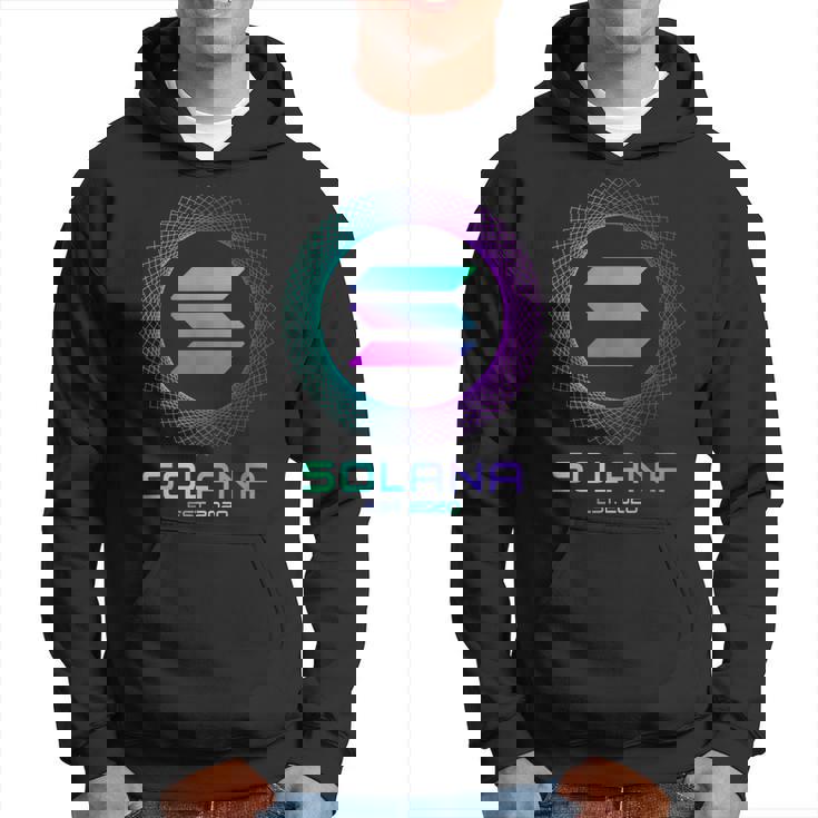 Solanaolコイン暗号ロゴブロックチェーン ソラナ パーカー