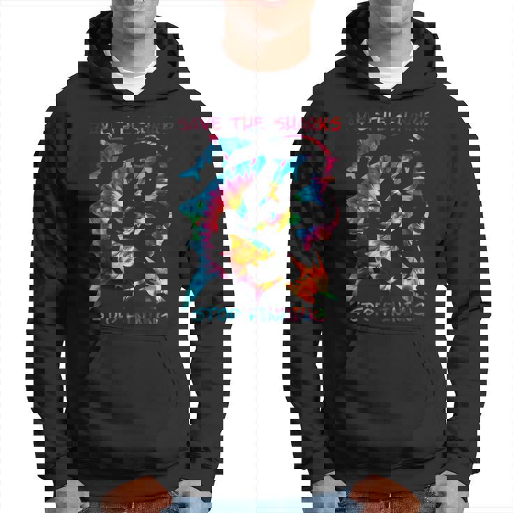 Stop Finning ジンベエザメ シュモクザメサメの種類タイダイ パーカー