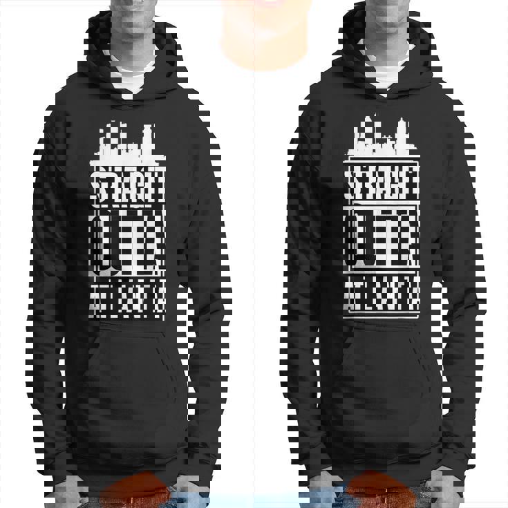 Straight Outta Atlanta 都市のシルエット パーカー