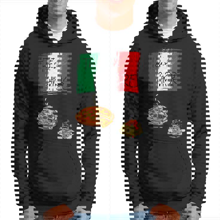 That's Amore ピザ パスタ好き イタリア料理 イタリア国旗 パーカー