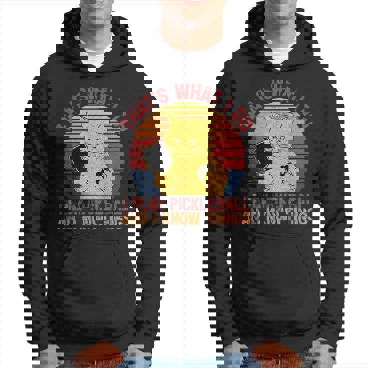 That's What I Do Cat Lovers パドルボールプレーヤー ピックルボール パーカー