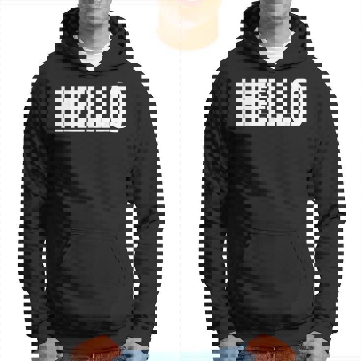 Thatays Hello シャツ こんにちはと言うデザイン パーカー