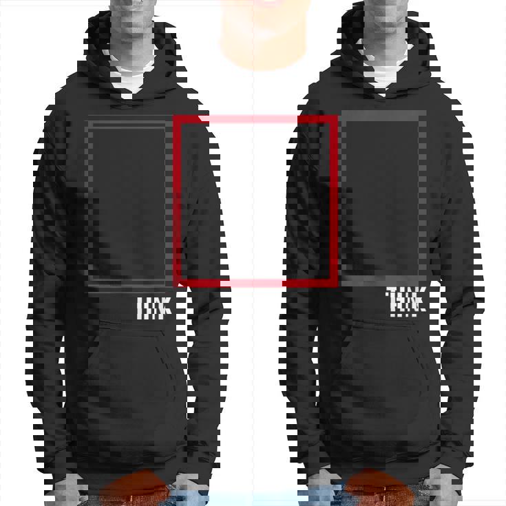 Think Outside The Box 哲学者、本好き、オタクのためのデザイン パーカー