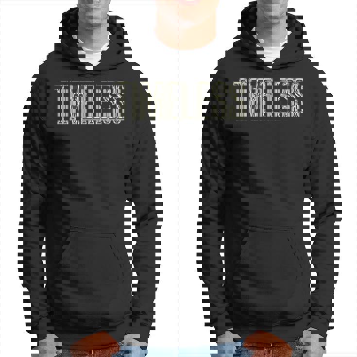 Timeless タイムレス-ブラックホワイト パーカー